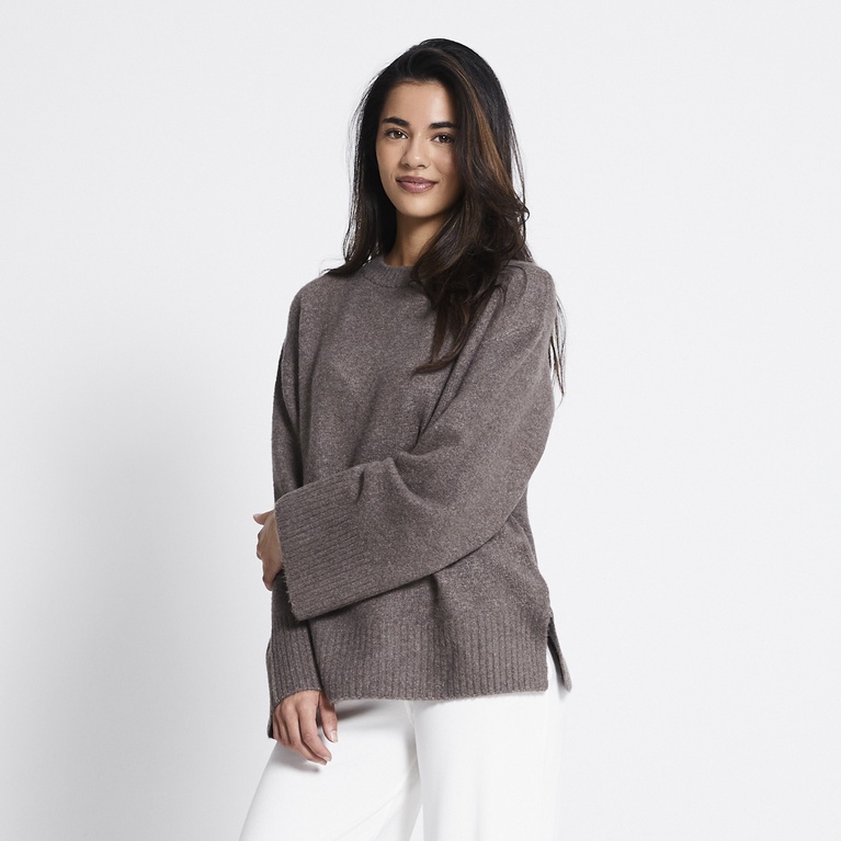 Knit sweater "Erica" Light Brown